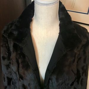 Soft Black Faux Fur Jacket